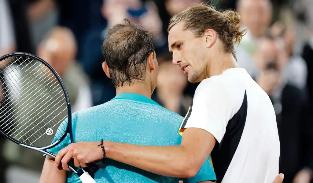 Alexander Zverev gives Rafael Nadal some direct retirement counsel that